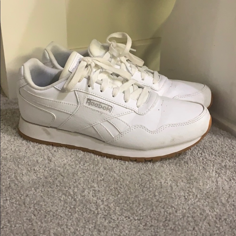 White Reebok Classic Shoes